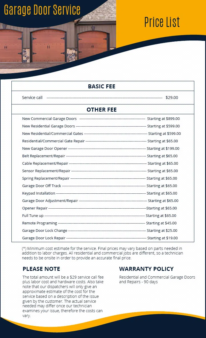 Global Garage Door Service New York, NY 212-918-5364